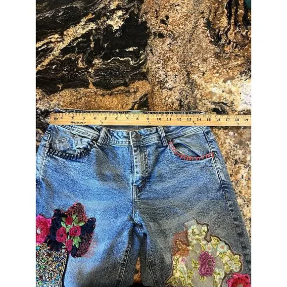 Antica Sartoria by Giacomo Jeans Cinque Beaded Embroidered Embellished Funky L - Picture 6 of 12